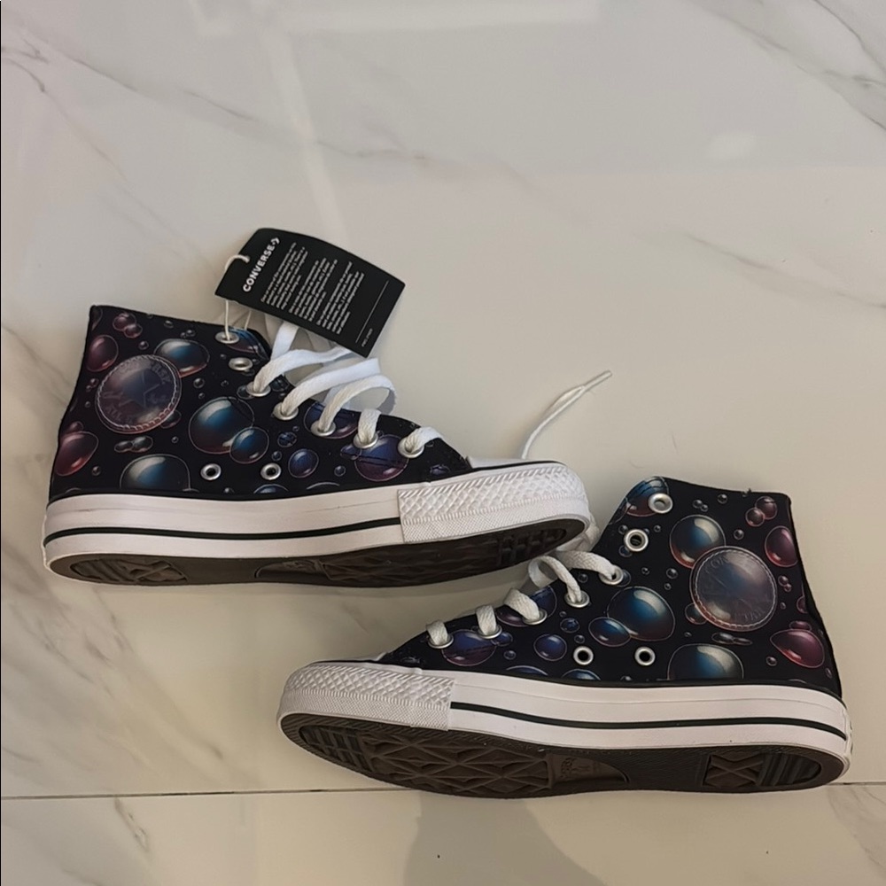 New High-Top Sneakers with Bubble Design